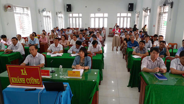 ĐẢNG ỦY XÃ KHÁNH CƯỜNG TỔ CHỨC HỘI NGHỊ TRỰC TUYẾN QUÁN TRIỆT CHỈ THỊ SỐ 46-CT/TW CỦA BỘ CHÍNH TRỊ