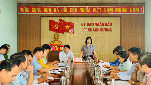 UBND xã Khánh Cường tổ chức cuộc họp triển khai Chiến dịch 90 ngày “Làm giàu – Làm sạch Cơ sở dữ liệu đất đai”